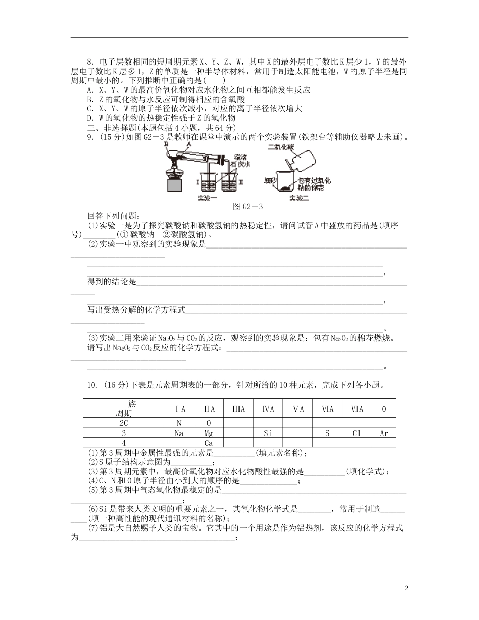 广东版2014届高三化学一轮复习 专讲专练 第35单元含详解_第2页