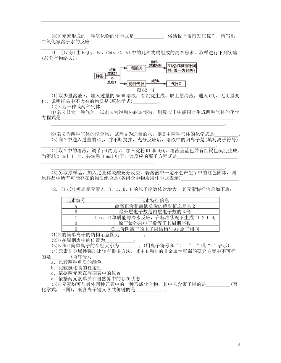 广东版2014届高三化学一轮复习 专讲专练 第35单元含详解_第3页