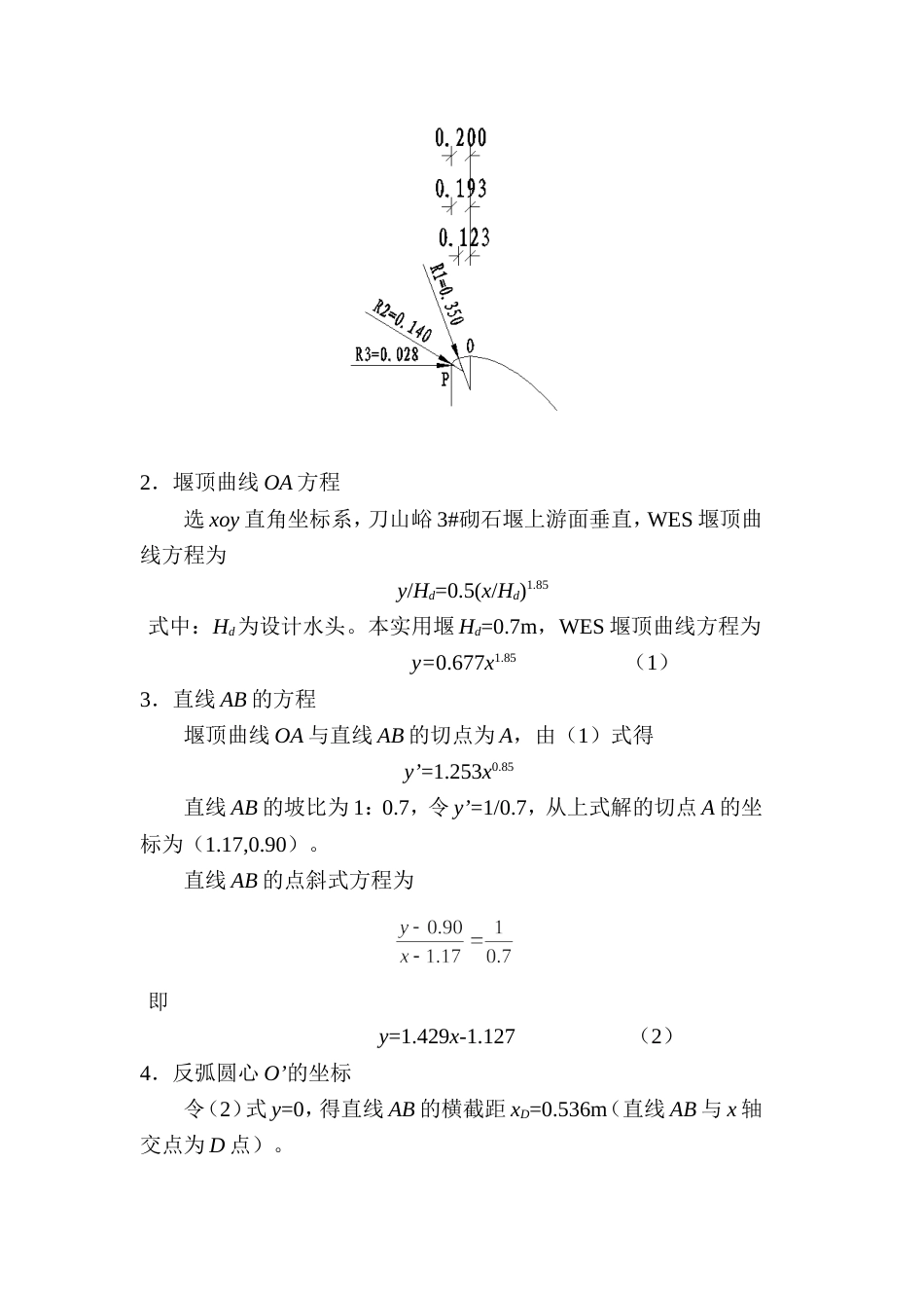 WES实用堰计算[共4页]_第2页