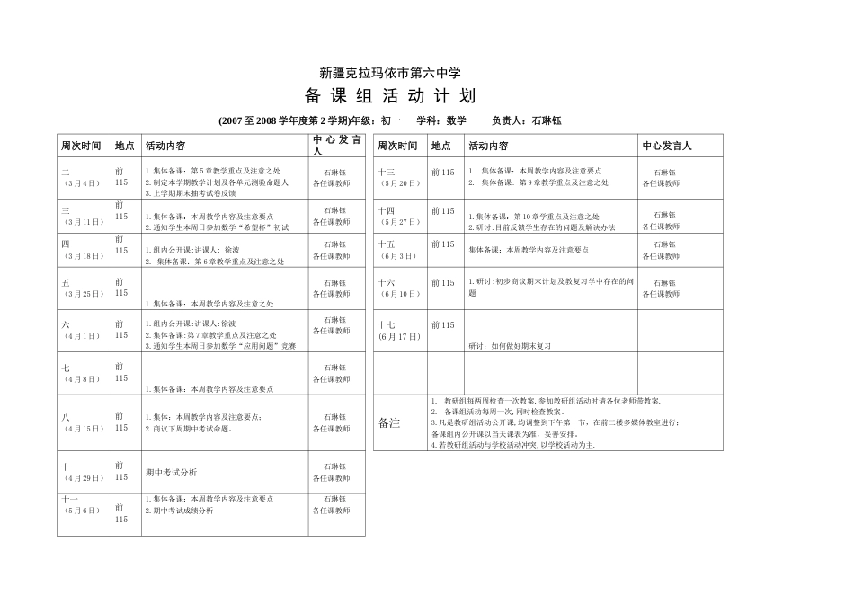 初一数学备课组活动计划表7下[共1页]_第1页