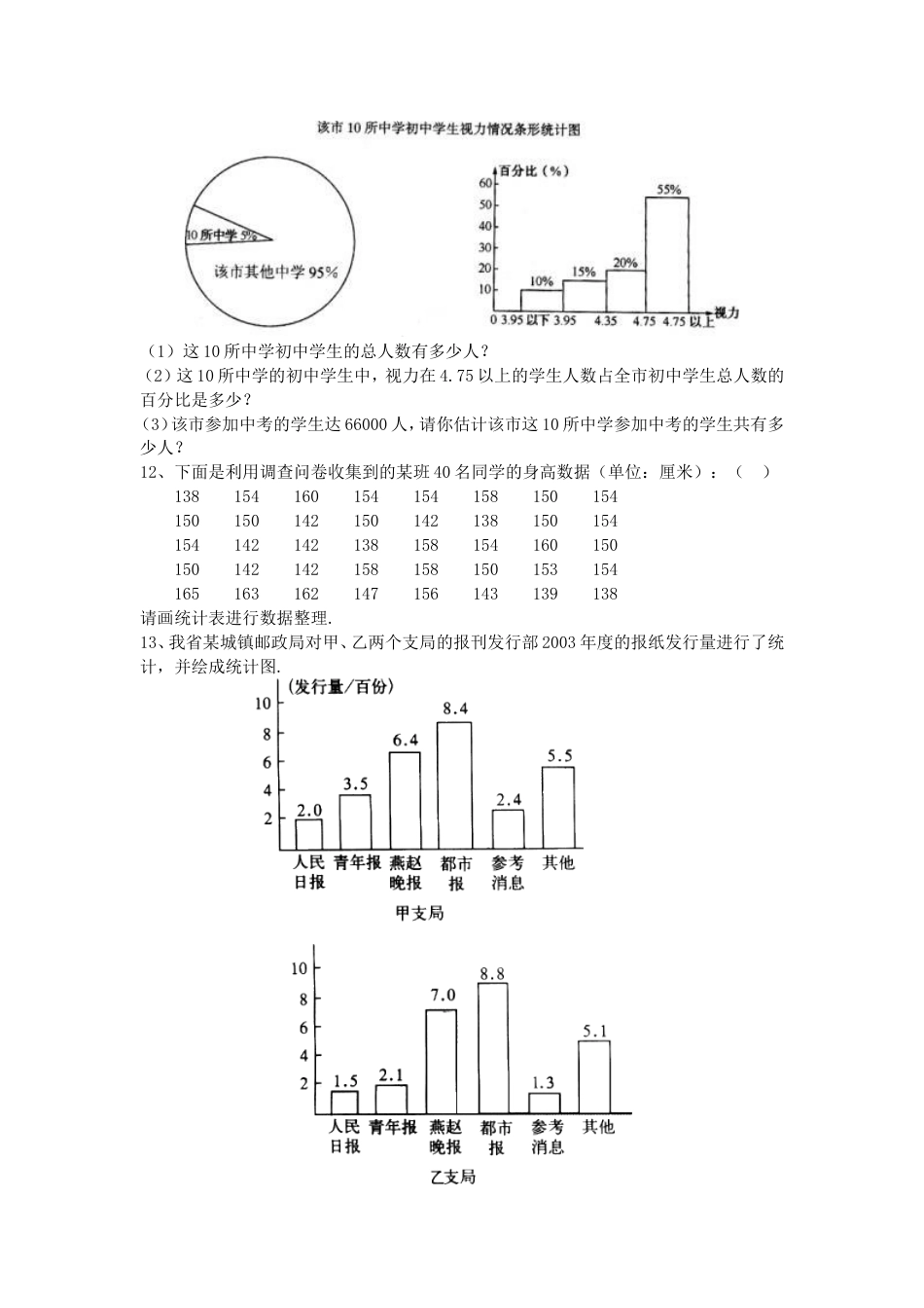 八年级下第五章数据的收集与处理单元测试题[共5页]_第3页