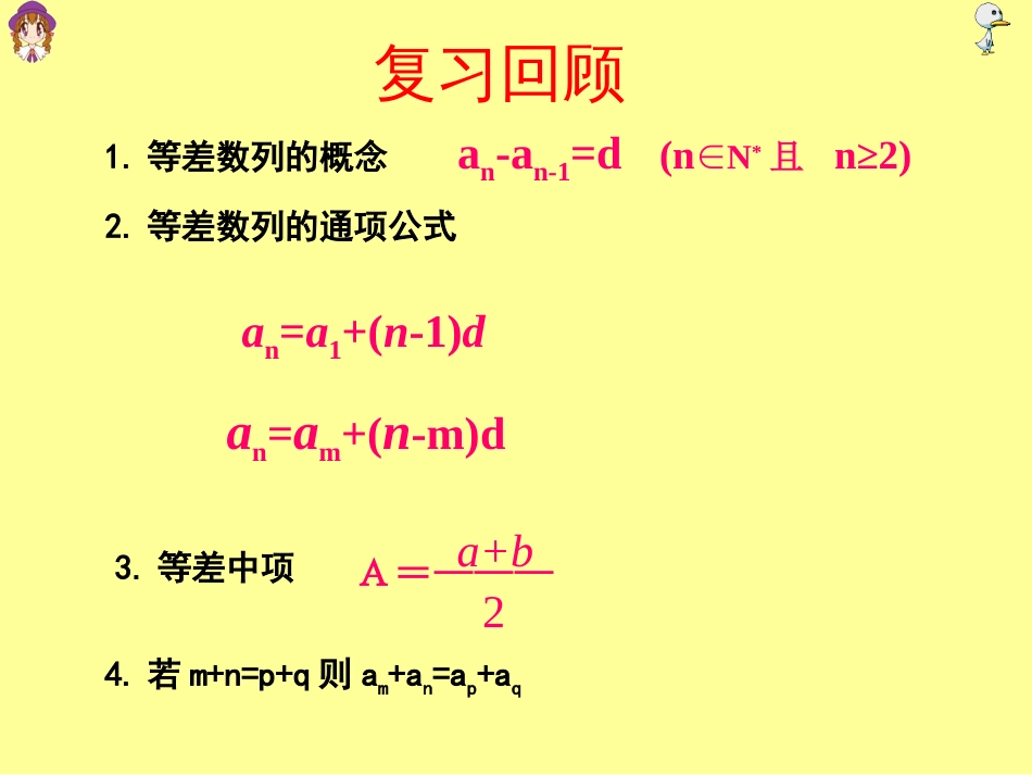 高中数学等差数列前n项和一课件人教版必修五._第2页
