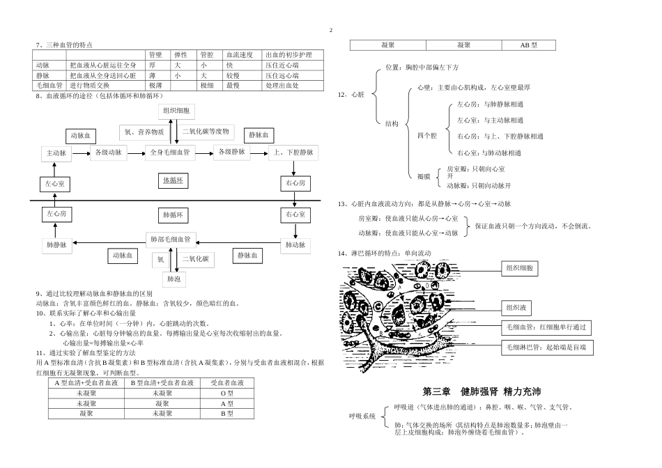初中生物冀教版七年级下知识点_第2页