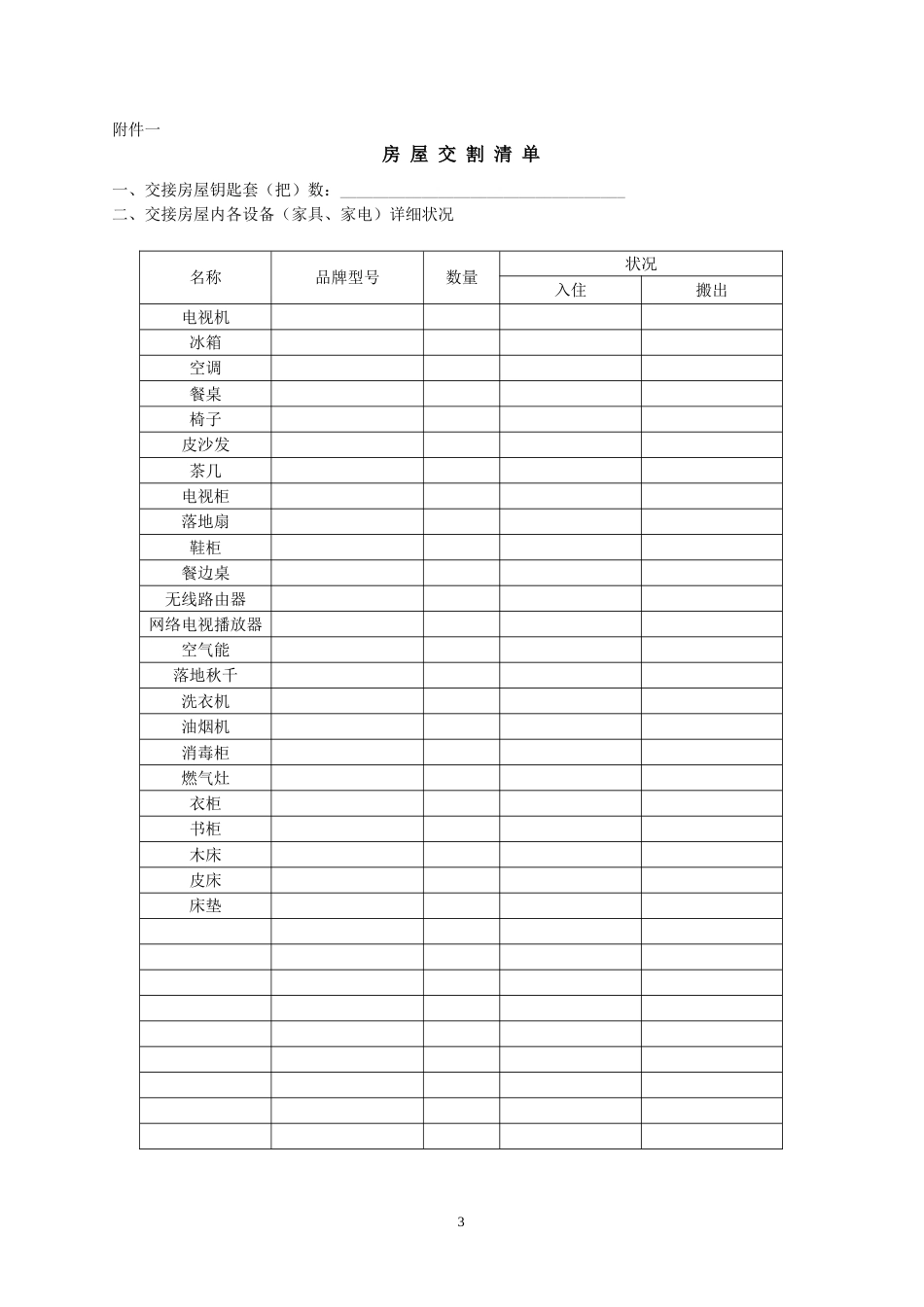 标准房屋出租合同范本[共4页]_第3页