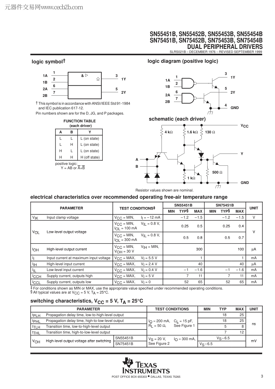 SN75452BPE4中文资料[共20页]_第3页