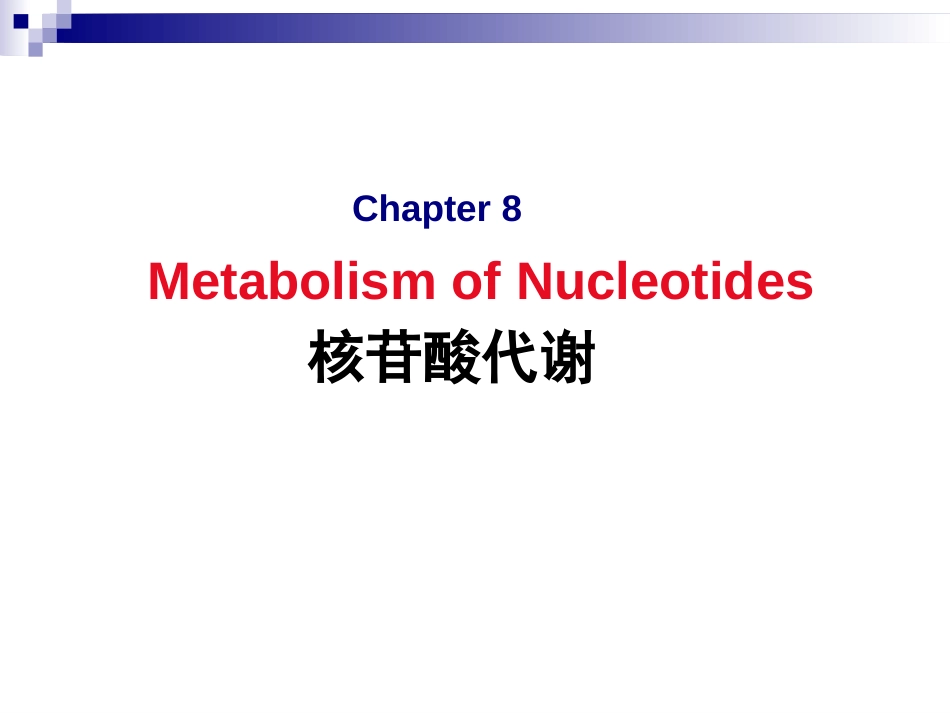 核苷酸代谢[共152页]_第1页