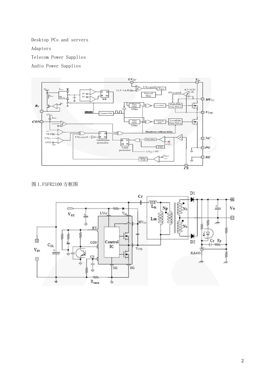 Fairchild FSFR21 192W LCD TV电源方案[共4页]_第2页