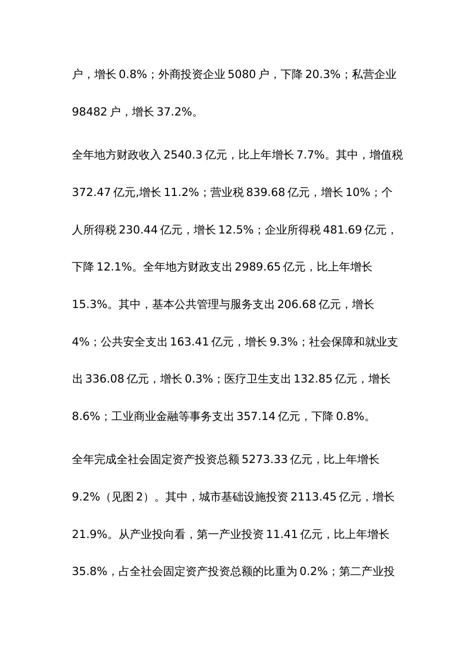 上海市国民经济和社会发展统计公报_第3页