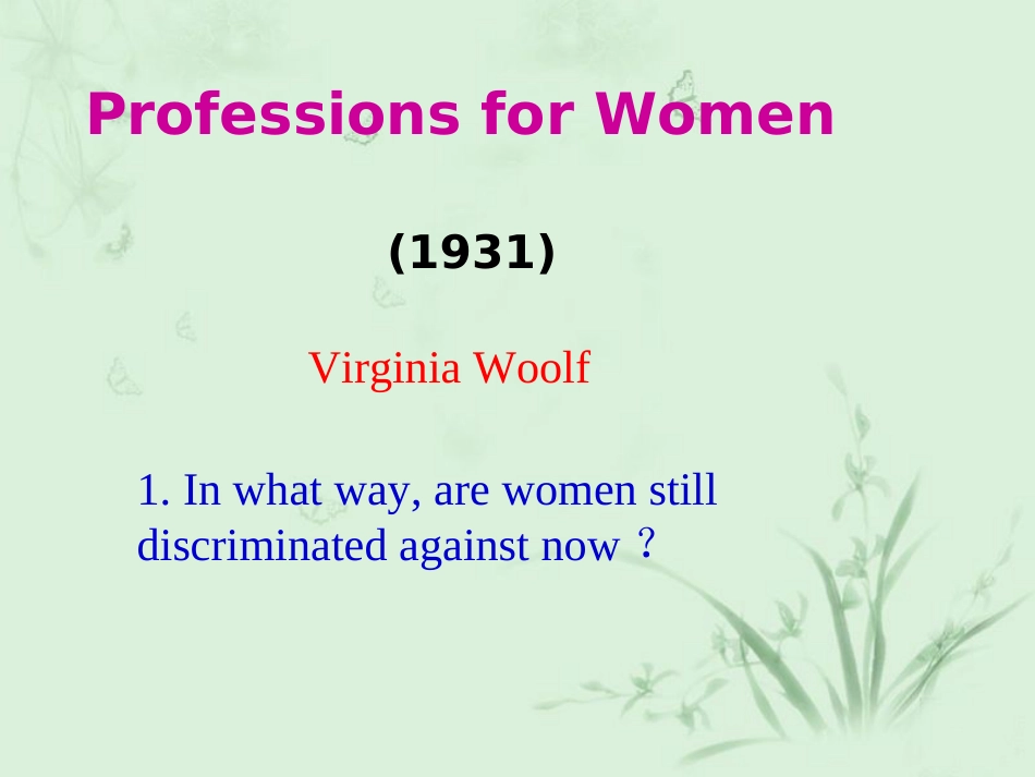 ProfessionforWomen女人的职业[共64页]_第1页