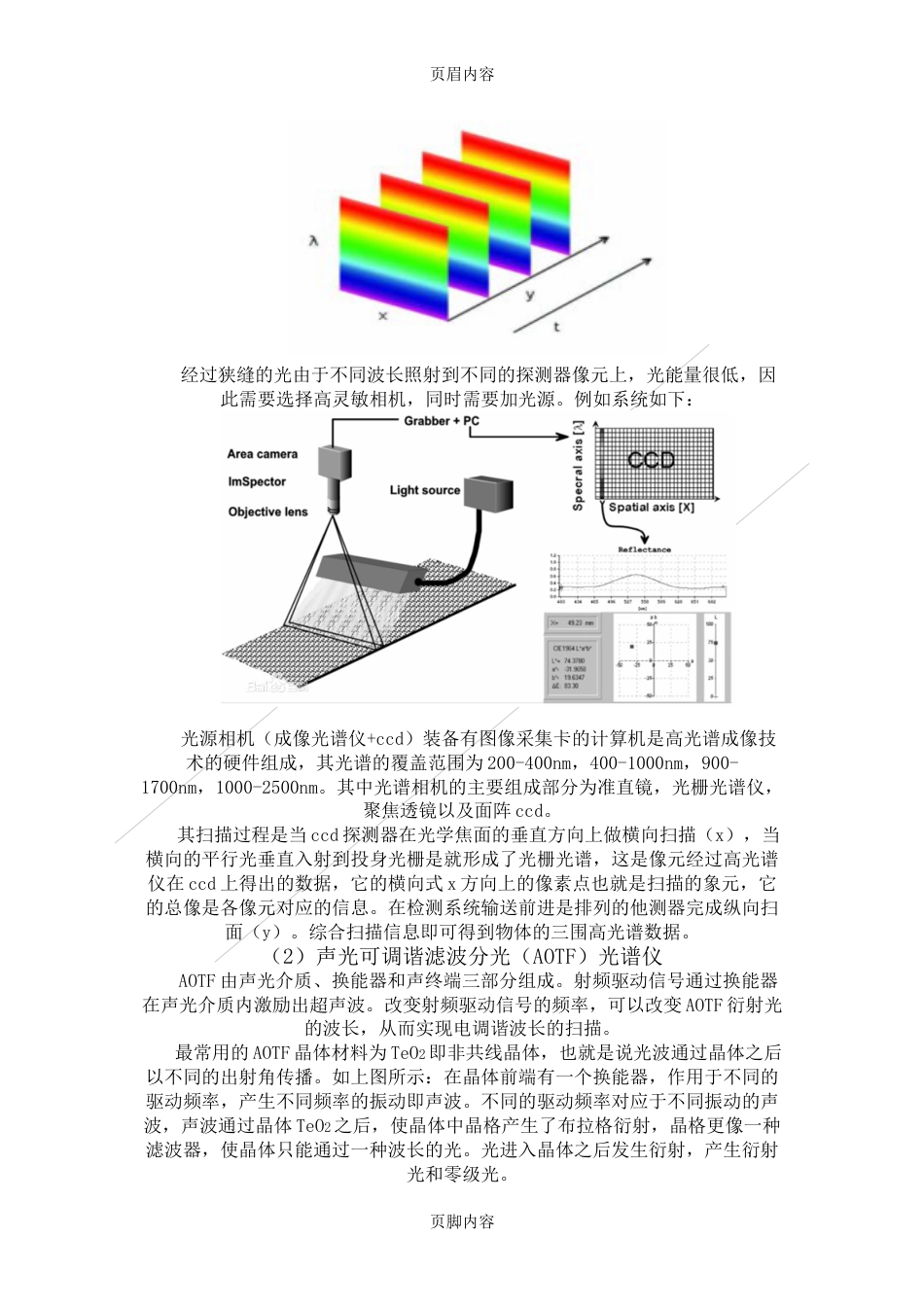 高光谱成像技术进展光电检测技术大作业_第2页