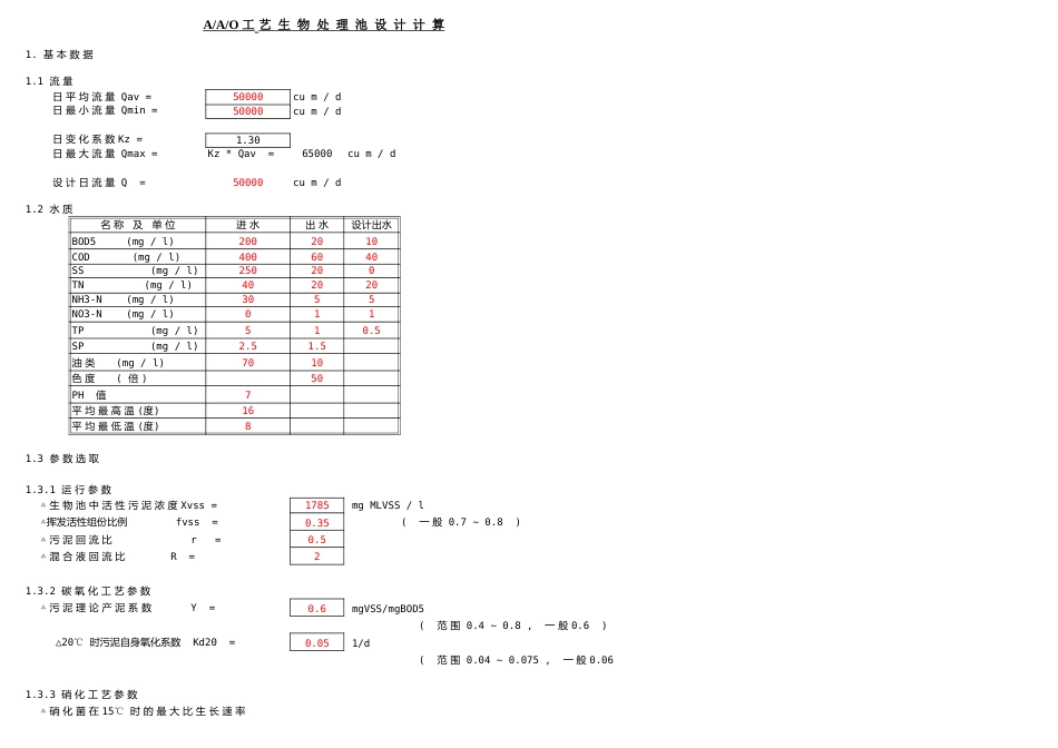 A2O计算书计算表[共16页]_第1页