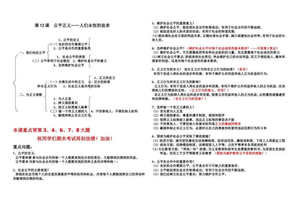 初三下册政治提纲_第2页