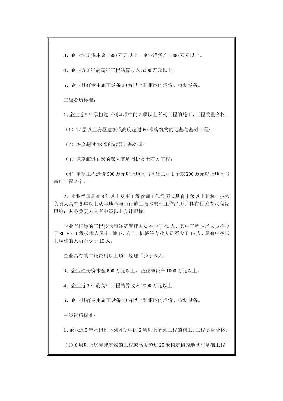 发布单位建设部专业承包企业资质等级标准_第2页