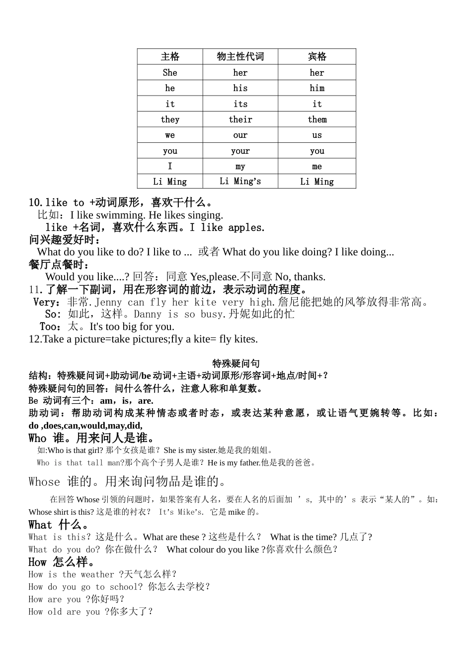 冀教版五年级英语知识点总结[共7页]_第3页
