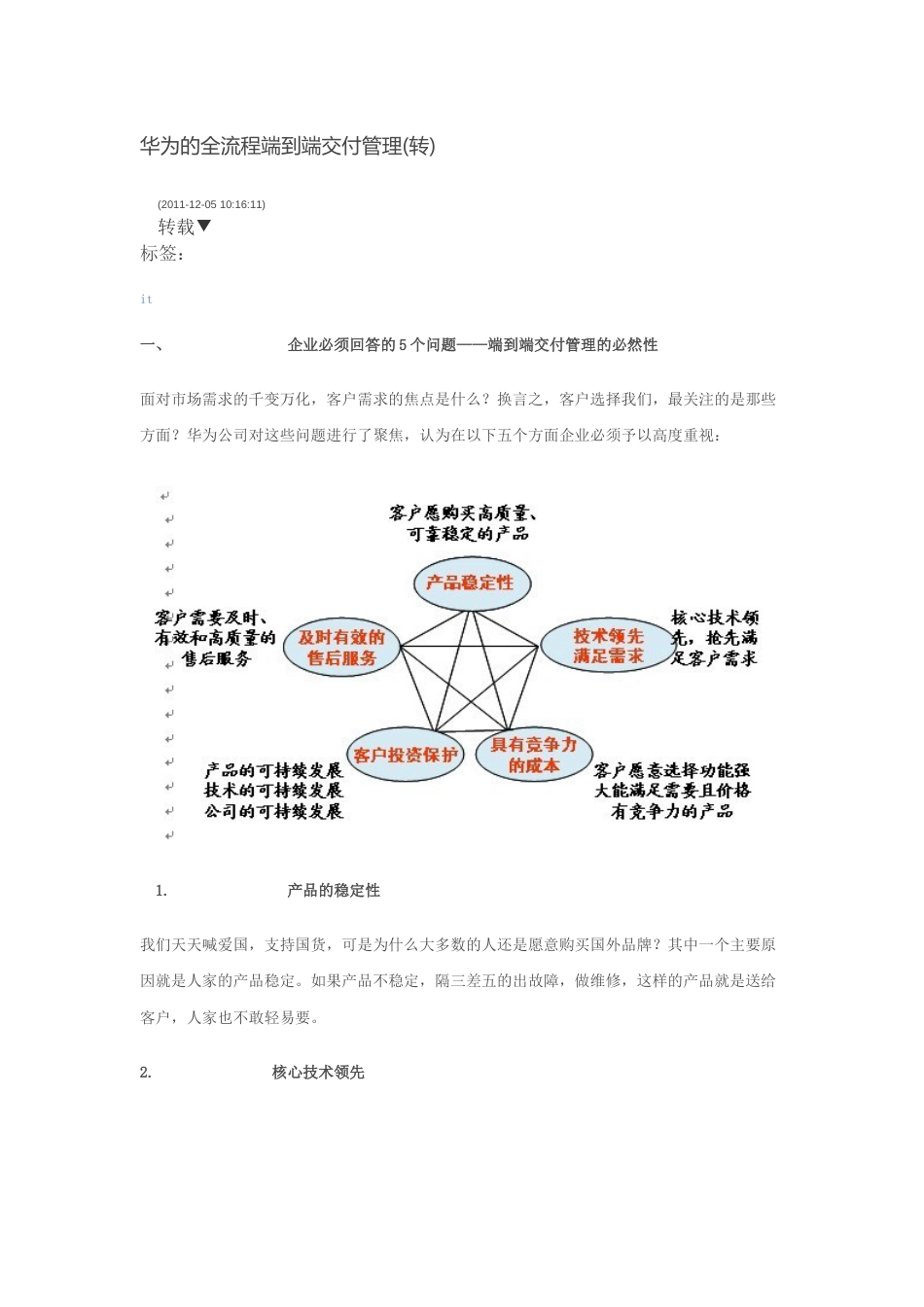 华为的全流程端到端交付管理[共6页]_第1页