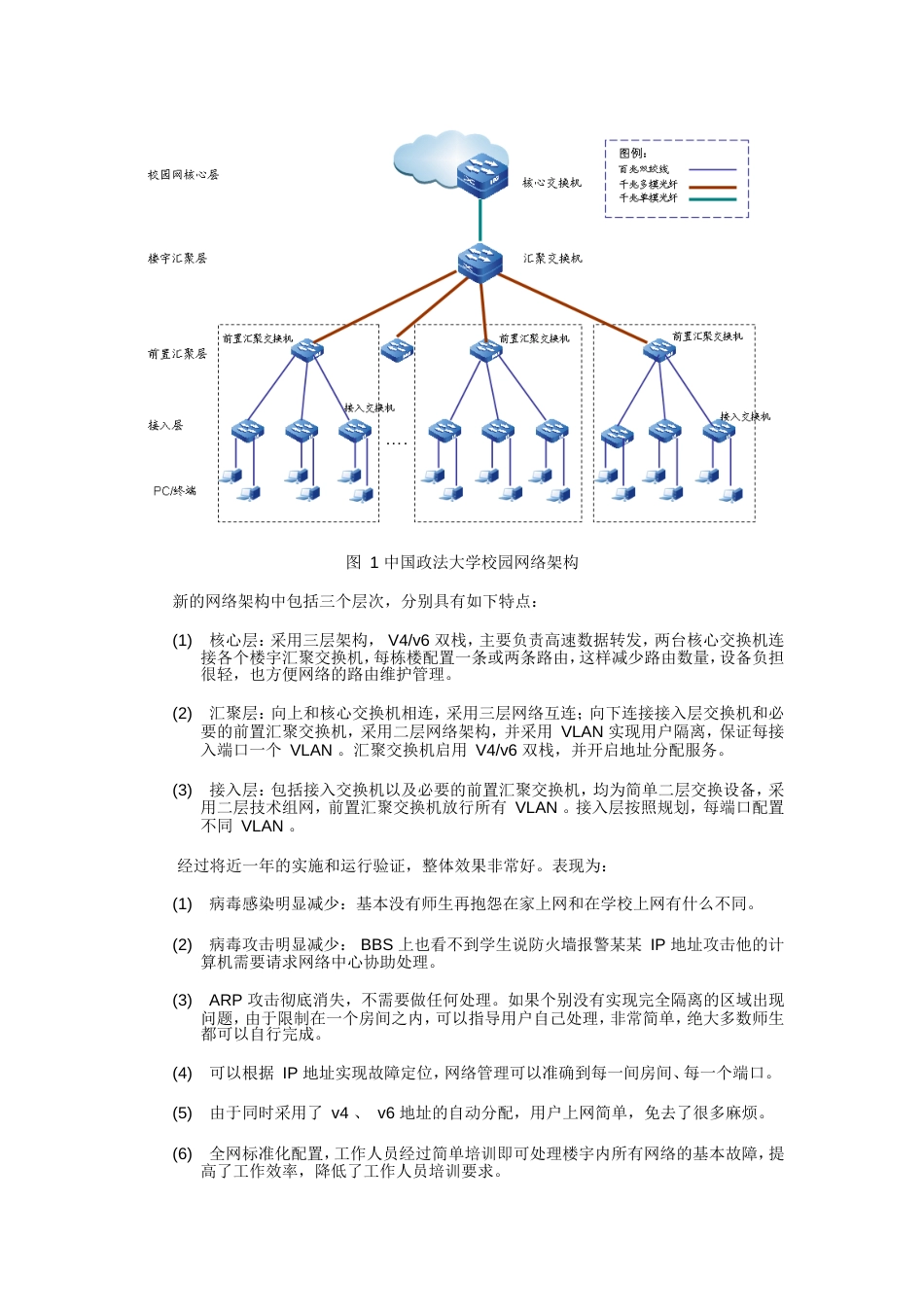 高校校园网络构架设计与实践张XX_第3页