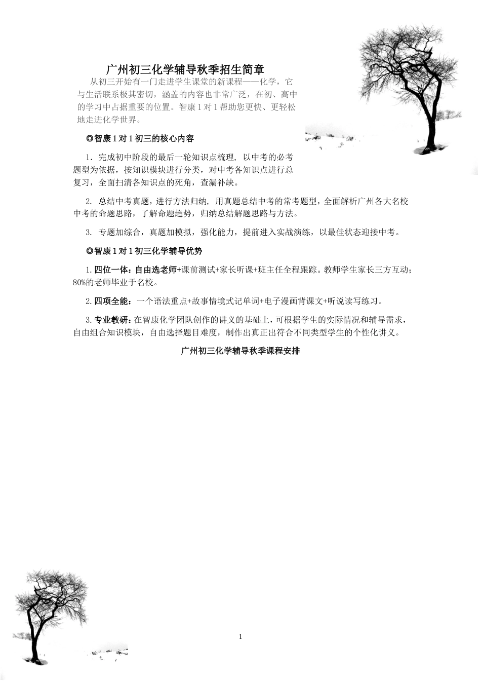 初三化学辅导广州初三化学辅导 智康1对1_第1页