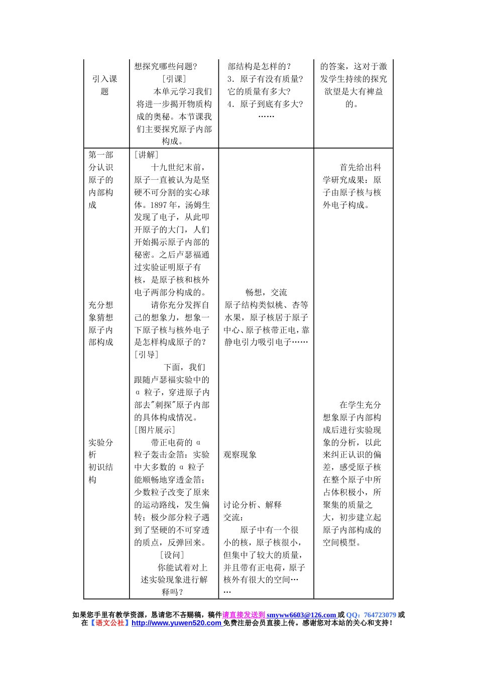 初中化学《原子的构成》教学设计[共5页]_第2页