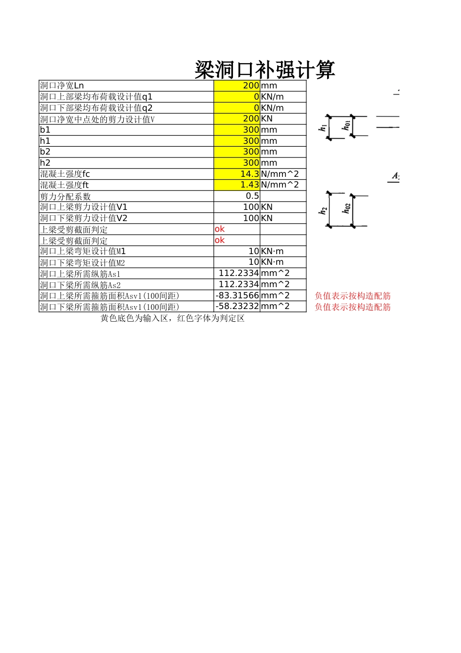 梁上开洞补强计算[共3页]_第1页