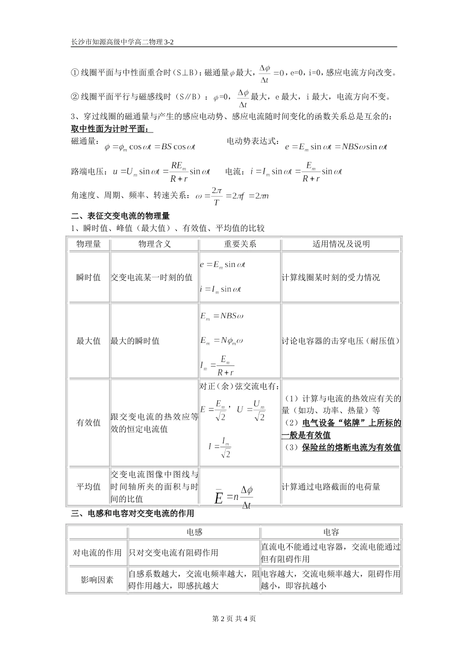 高中物理选修32知识点总结[共4页]_第2页