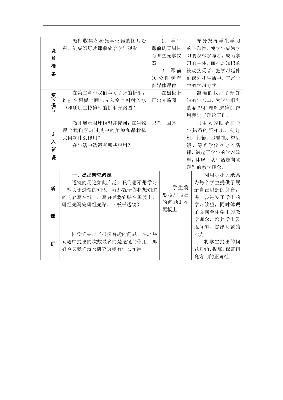 八年级物理透镜说课稿 新课标 人教版[共6页]_第2页