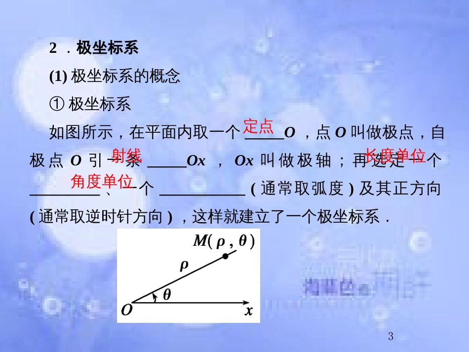 高考数学总复习 13.1.1 坐标系课件 文 新人教B版_第3页