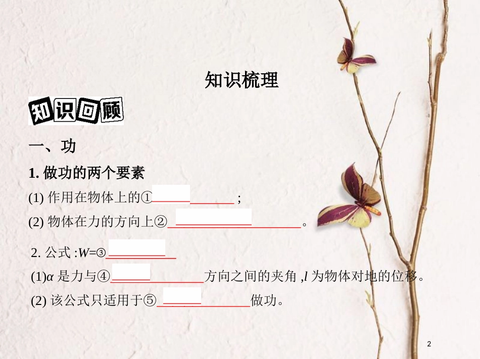 （北京专用）2019版高考物理一轮复习第六章机械能第1讲功功率课件_第2页