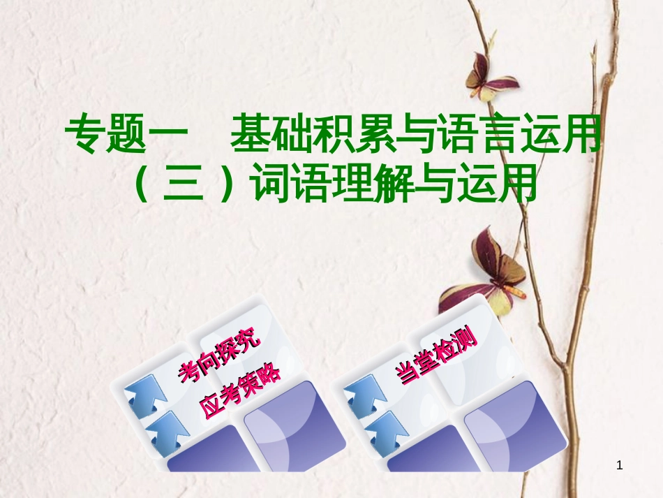 （北京专版）中考语文第1篇基础运用专题一基础积累与语言运用复习课件3_第1页