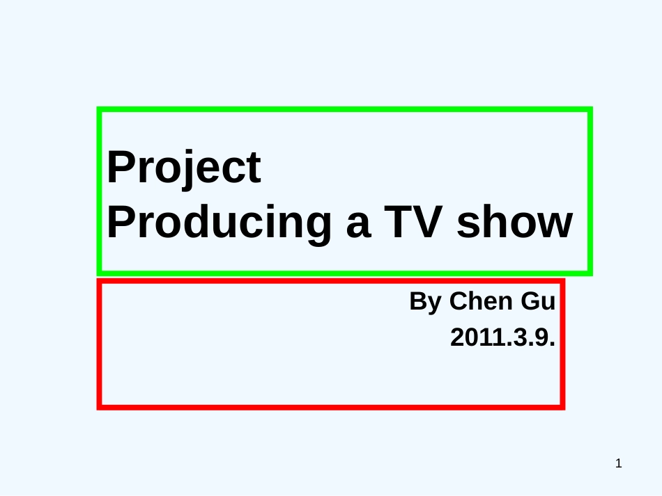 高中英语 M3U1-Project课件 牛津版必修3_第1页