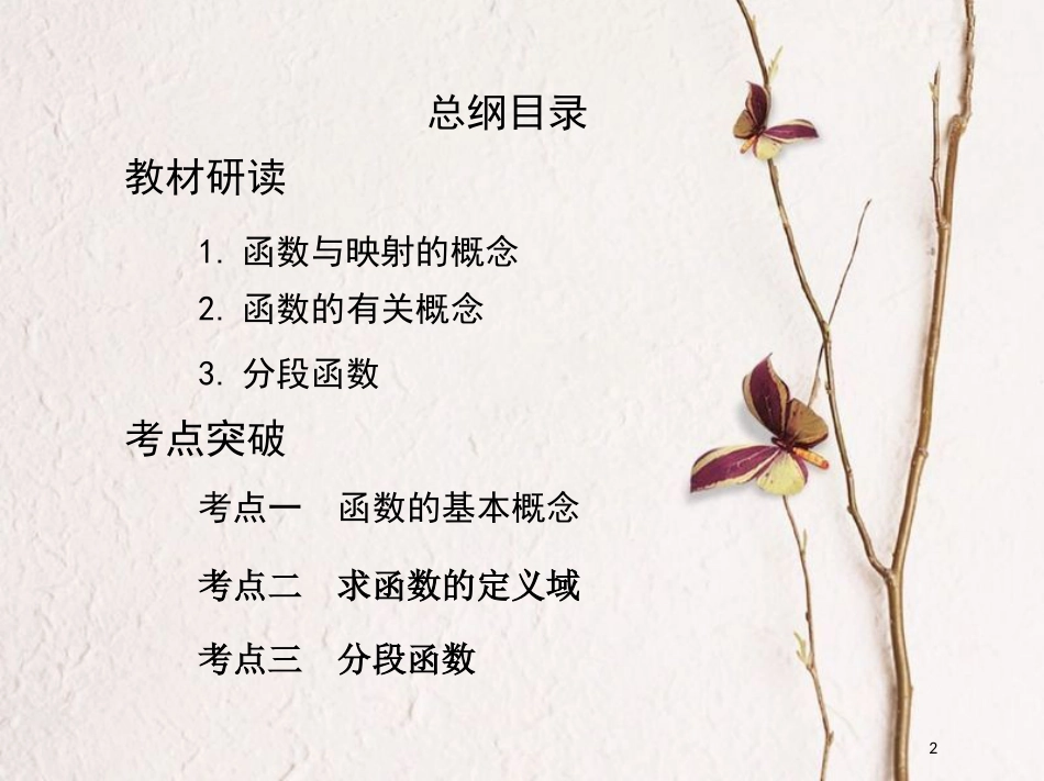（北京专用）2019版高考数学一轮复习第二章函数第一节函数及其表示课件理_第2页