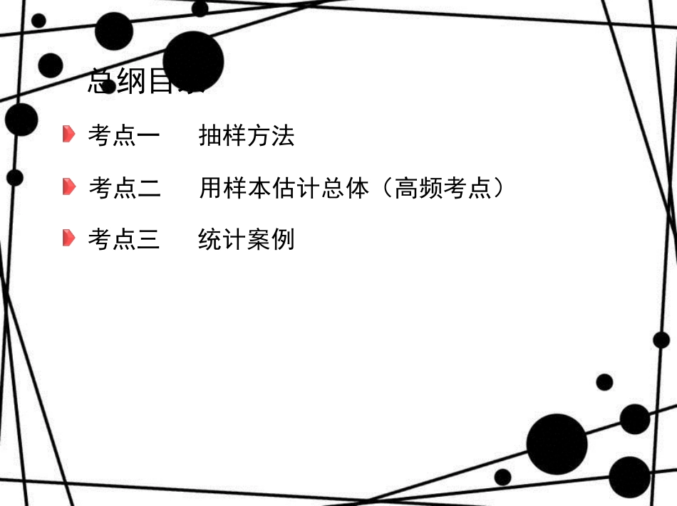 高三数学二轮复习 第一篇 专题突破 专题七 概率与统计 第1讲 统计与统计案例课件 理_第3页