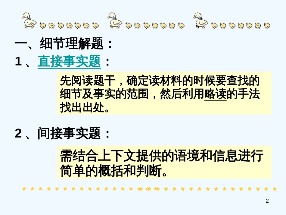 高考英语 《阅读理解》题型及技巧复习课件_第2页