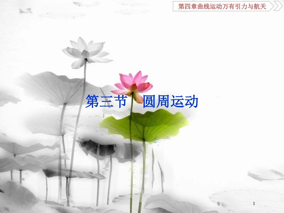 （新课标）高考物理一轮复习 第四章 曲线运动万有引力与航天 第三节 圆周运动课件_第1页