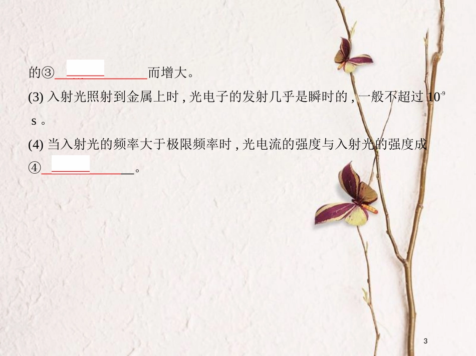 （北京专用）2019版高考物理一轮复习第十五章光学第3讲光的粒子性课件_第3页