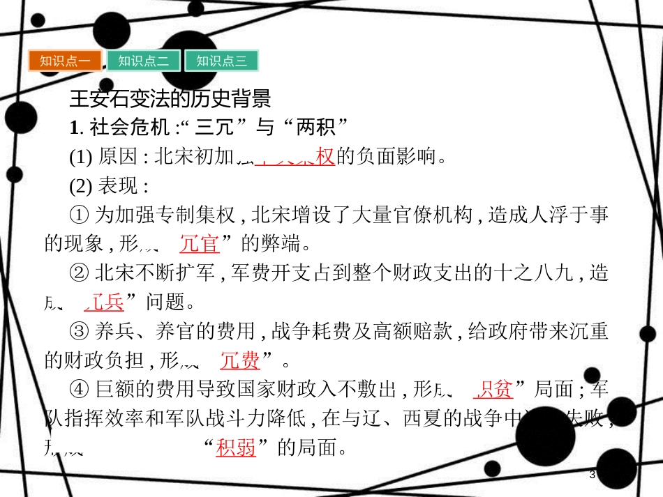 高中历史 第二单元 古代历史上的改革(下) 第6课 北宋王安石变法课件 岳麓版选修1_第3页