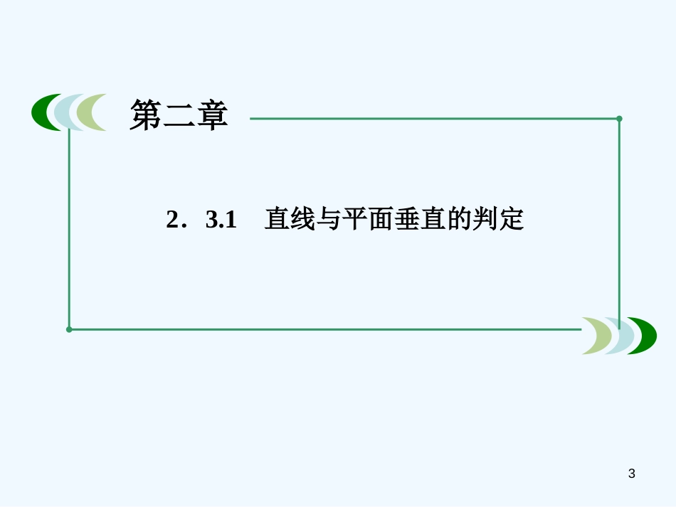 高中数学 2-3-1 直线与平面垂直的判定课件 新人教A版必修2_第3页