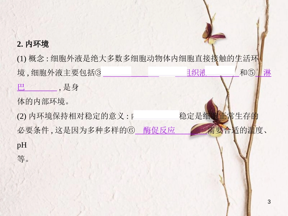 （B版，浙江选考专用）2019版高考生物总复习专题18内环境与稳态课件_第3页