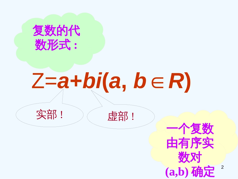 高中数学 3.1.2《复数的几何意义》课件 新人教B版选修2-2_第1页