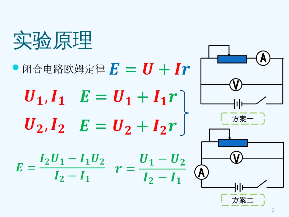 高中物理 测定电池的电动势课件 新人教版必修3_第2页