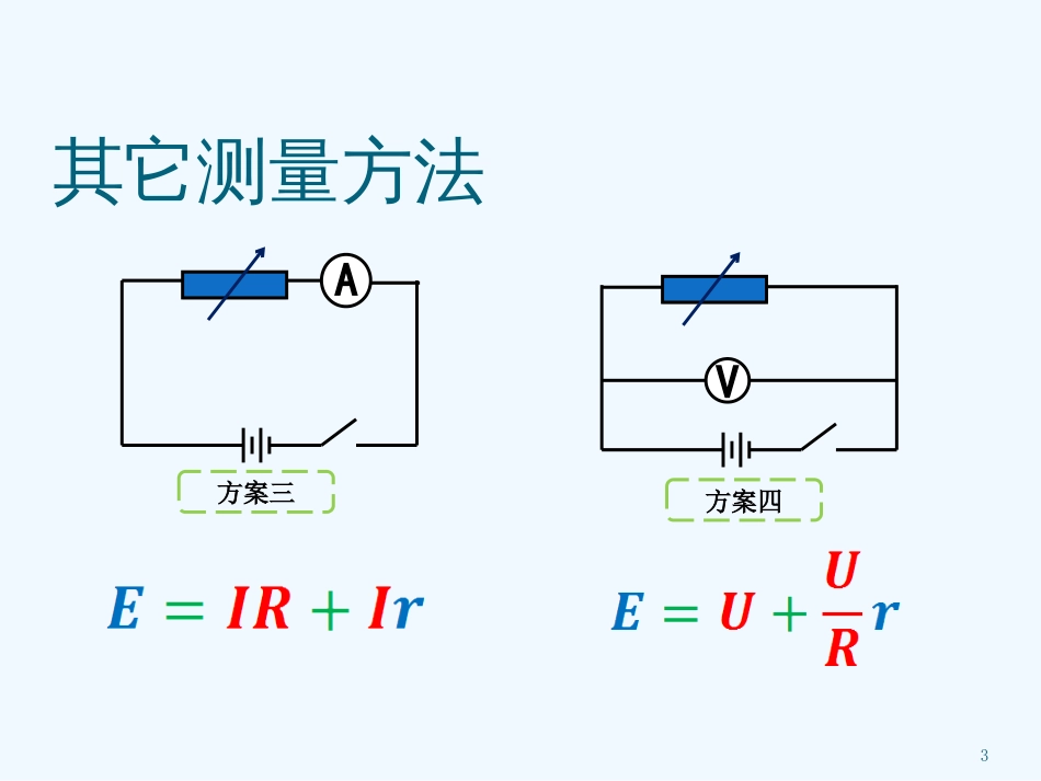 高中物理 测定电池的电动势课件 新人教版必修3_第3页