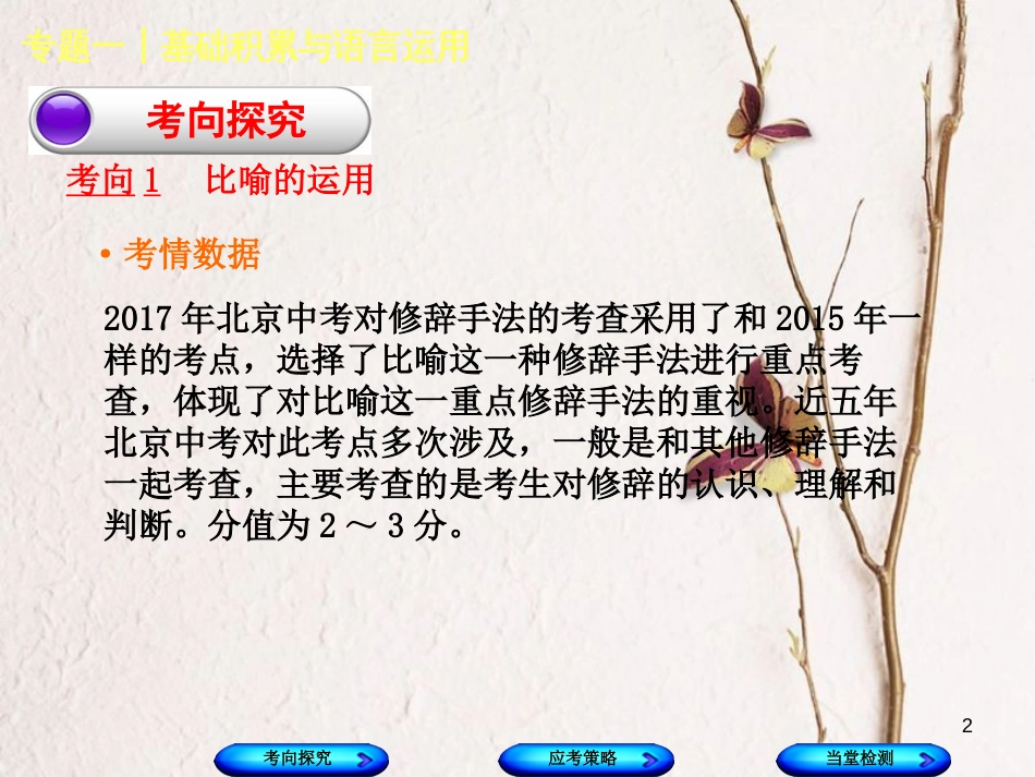 （北京专版）中考语文第1篇基础运用专题一基础积累与语言运用复习课件5_第2页
