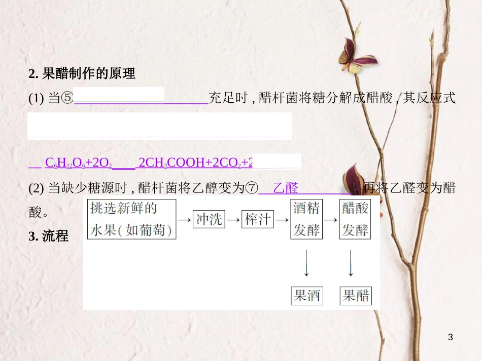 （B版，浙江选考专用）2019版高考生物总复习专题27生物技术在食品加工中的应用课件_第3页