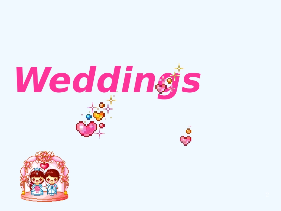 高中英语 Unit3 lesson3 Weddings课件 北师大版必修1_第2页