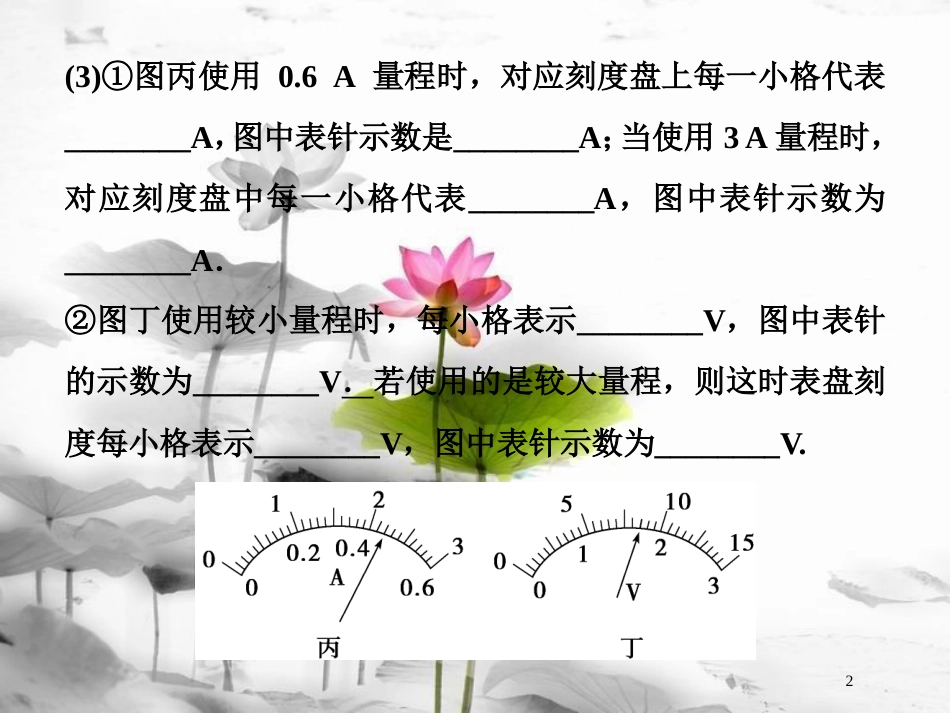 （新课标）高考物理一轮复习第八章恒定电流实验八测定金属的电阻率（同时练习使用螺旋测微器）随堂达标课件_第2页