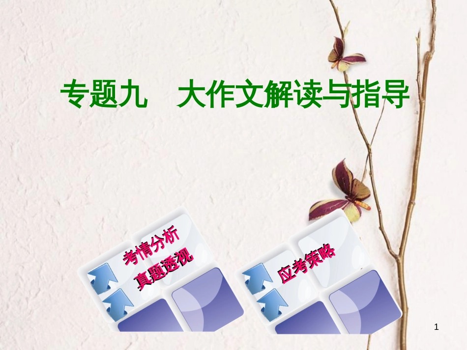 （北京专版）中考语文第4篇写作专题九大作文解读与指导复习课件_第1页