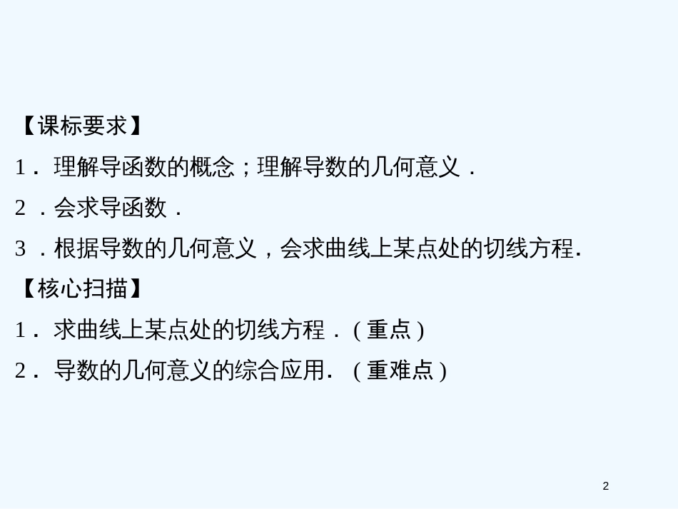 （新课程）高中数学《1.1.3导数的几何意义》课件 新人教A版选修2-2_第2页