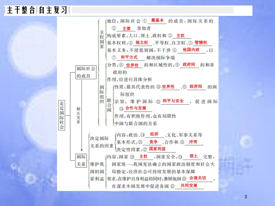 高考政治一轮复习 第四单元 当代国际社会 课时1 走近国际社会课件 新人教版必修2_第3页