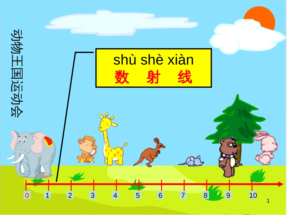 一年级数学上册 2.4 数射线课件 沪教版_第1页