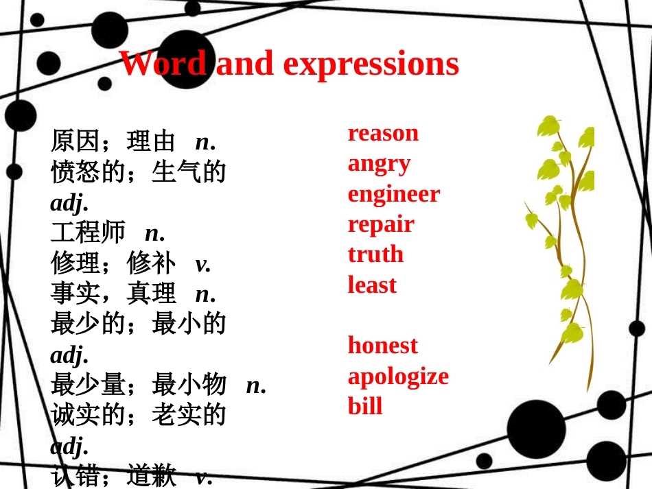 九年级英语上册 Module 6 Problems Unit 2 If you tell him the truth now, you will show that you are honest课件 （新版）外研版_第2页