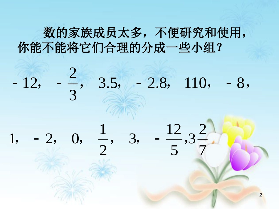 七年级数学上册 2.1 有理数 2.1.2 有理数教学课件1 （新版）华东师大版_第2页